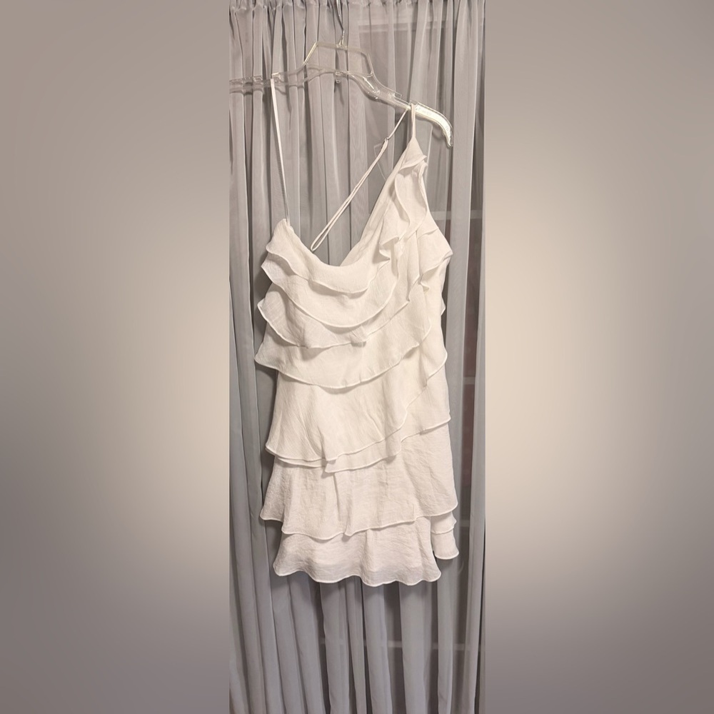 Billy J Chic White Layered Mini Cassidi Dress Size 14 New